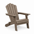 Klappbarer Adirondack-Sessel in Holzoptik, Braun, 83 × 78 × 95 cm
