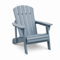 Grauer Adirondack-Sessel aus Kunststoff mit Armlehnen, 82 × 90 × 98 cm