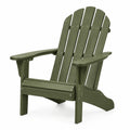 Adirondack-Stuhl aus Kunststoff in Olivgrün, 80 × 82 × 98 cm, mit Armlehnen